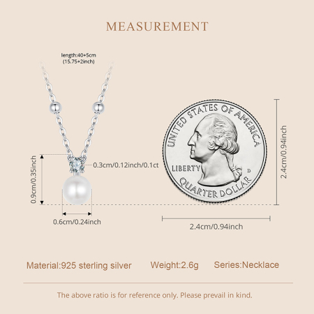 Colier argint cu perle naturale si moissanite [8]