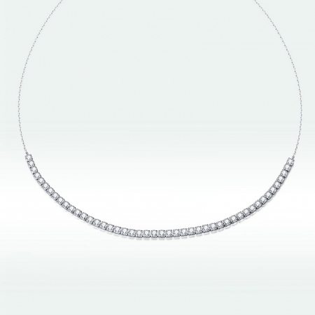 Colier argint tenis reglabil cu zirconii Shining Choker [4]