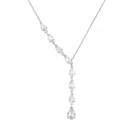 Colier argint elegant cu zirconii