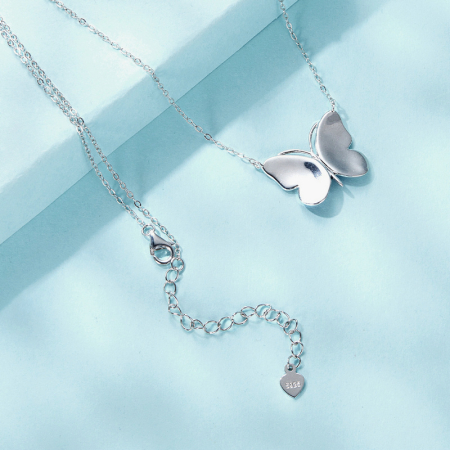 Colier argint fluturas cu cer instelat [5]