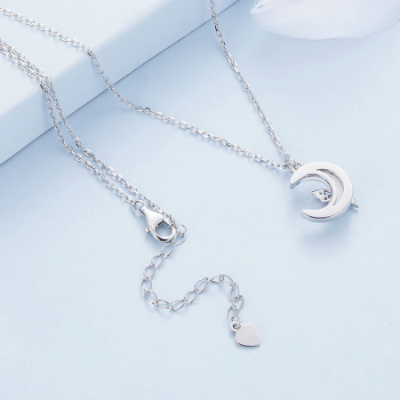 Colier argint fluture si semiluna [5]