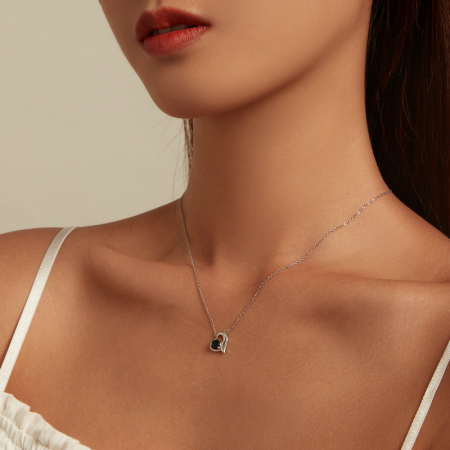 Colier argint inima [3]