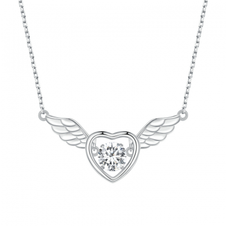 Colier argint inima de inger [9]