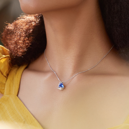 Colier argint inima de inger [2]