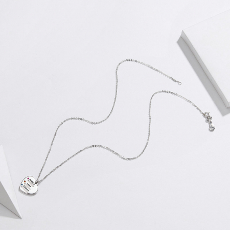 Colier argint inima si motivatii [2]