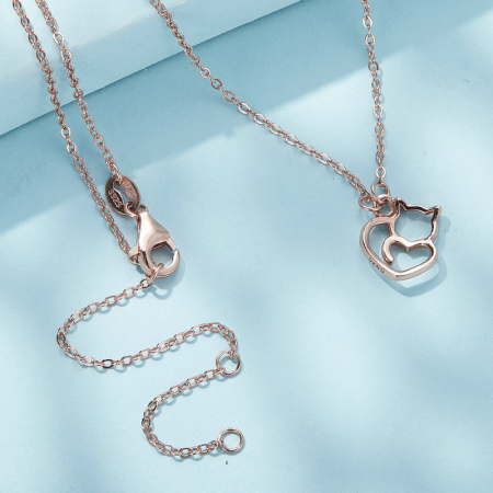 Colier argint pisica draguta [5]