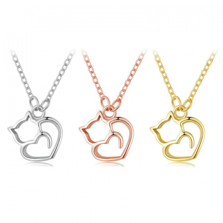 Colier argint pisica draguta [7]