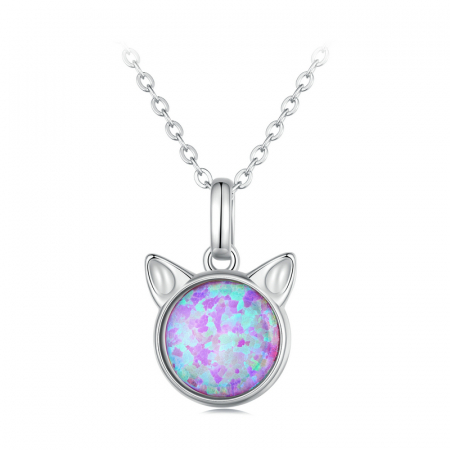 Colier argint pisica opal [8]