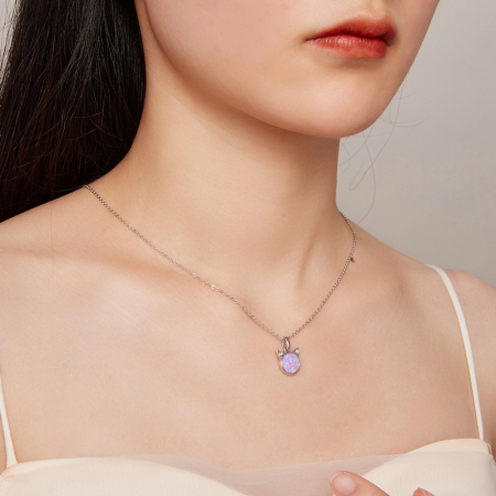 Colier argint pisica opal [7]
