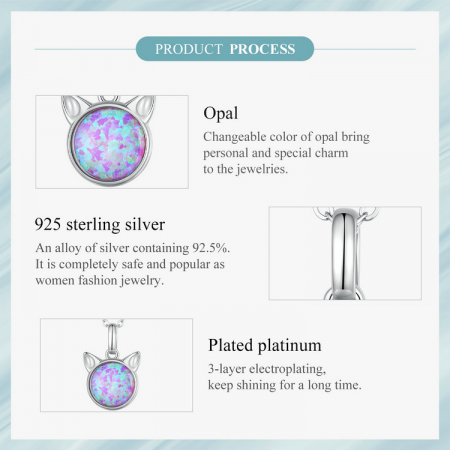 Colier argint pisica opal [12]