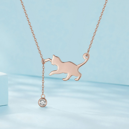 Colier argint pisicuta obraznica [2]