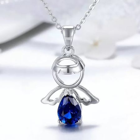 Colier argint reglabil cu ingeras [1]