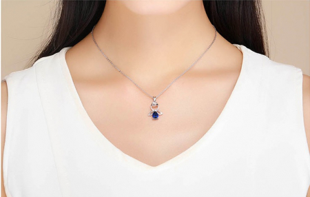 Colier argint reglabil cu ingeras [6]