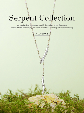 Colier argint sarpe cu zirconii [15]