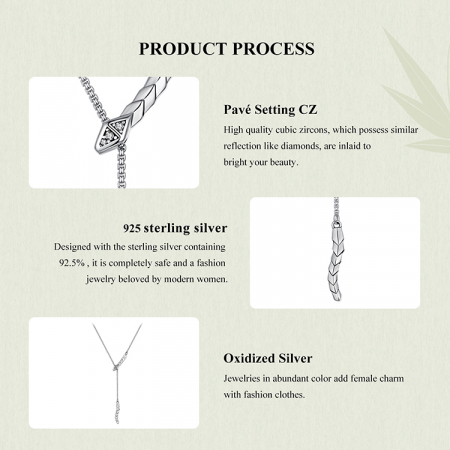 Colier argint sarpe cu zirconii [9]