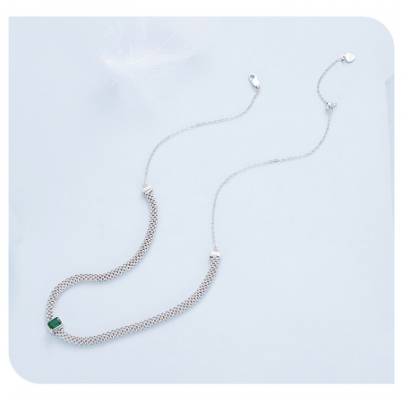 Colier argint choker reglabil cu pandantiv detasabil tip clip [5]