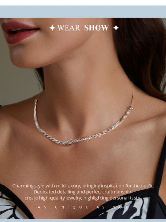 Colier argint choker reglabil [14]