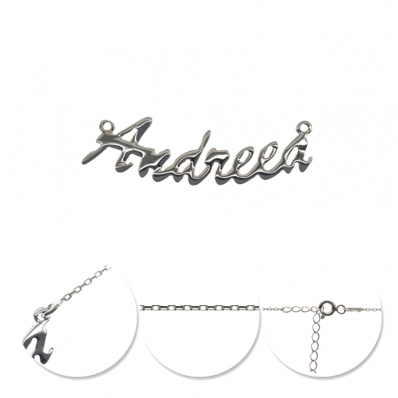 Colier din argint 925 personalizat cu nume Andreea [0]