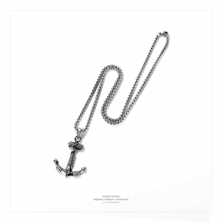Colier inox ancora 55 cm [13]