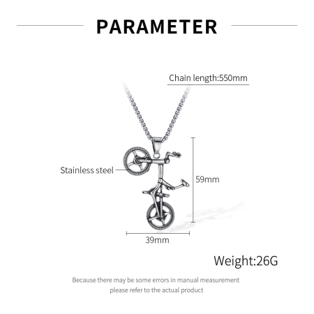 Colier inox Bicicletă BMX – Simbol al Libertății și Energiei [8]