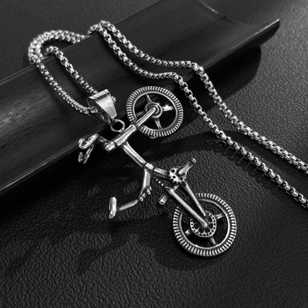 Colier inox Bicicletă BMX – Simbol al Libertății și Energiei [2]