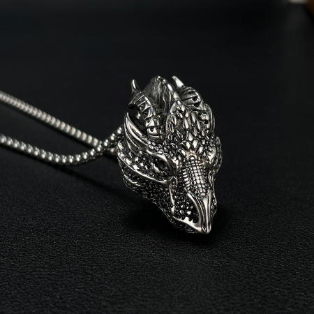 Colier inox cap de dragon [2]