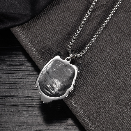 Colier inox cap de lup [4]