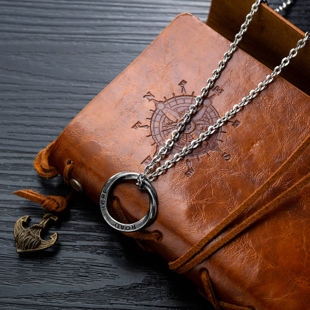 Colier inox Cercul Destinului – Simbol al Timpului și Echilibrului [12]