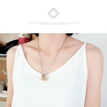 Colier inox coroana 50 cm [1]