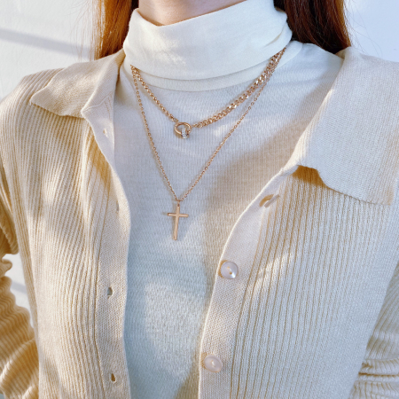 Colier inox cruce [5]