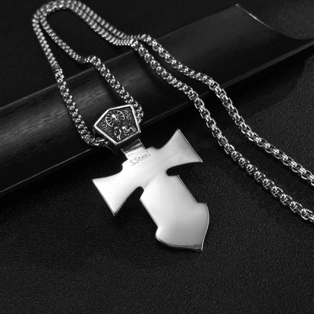 Colier inox  Cruce Ortodoxă – Simbol al Credinței și Protecției [4]