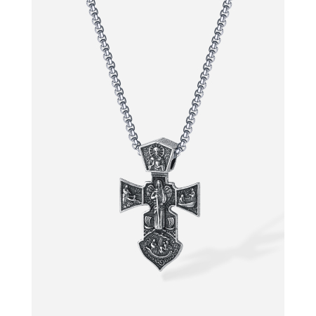 Colier inox  Cruce Ortodoxă – Simbol al Credinței și Protecției [14]