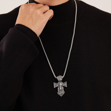 Colier inox  Cruce Ortodoxă – Simbol al Credinței și Protecției [12]