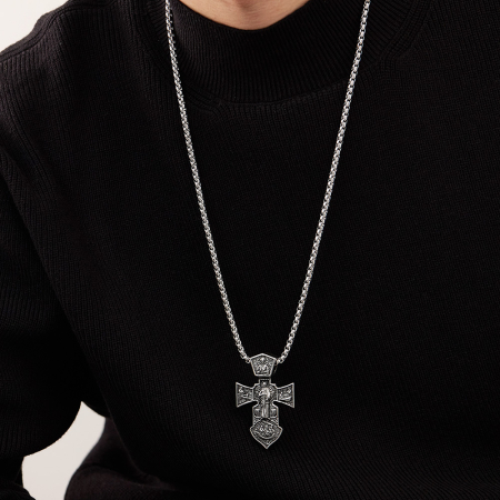 Colier inox  Cruce Ortodoxă – Simbol al Credinței și Protecției [1]
