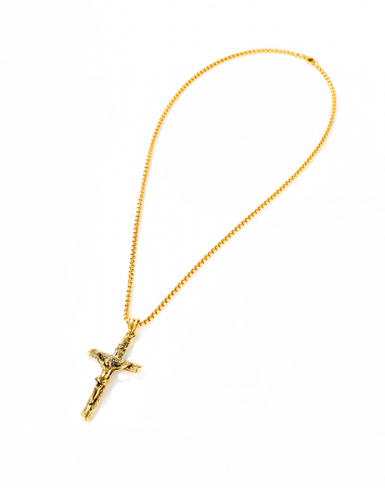 Colier inox crucifix 55 cm [3]