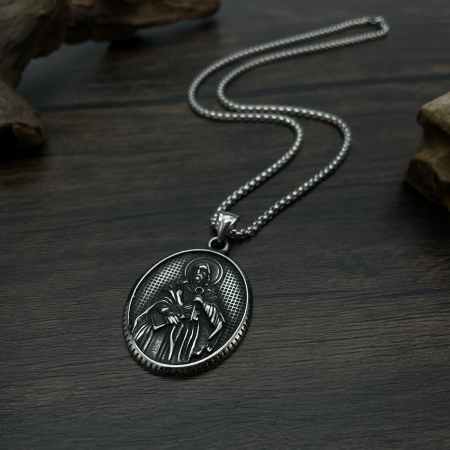 Colier inox cu Dumnezeu [10]