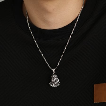 Colier inox cu Isus [5]