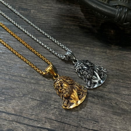 Colier inox cu Isus [6]