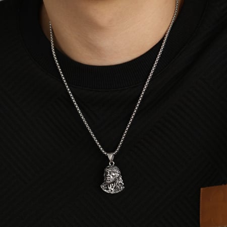 Colier inox cu Isus [3]