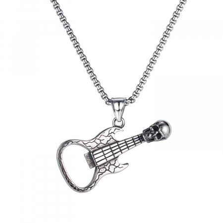 Colier inox cu Chitara si Desfacator Bere [9]