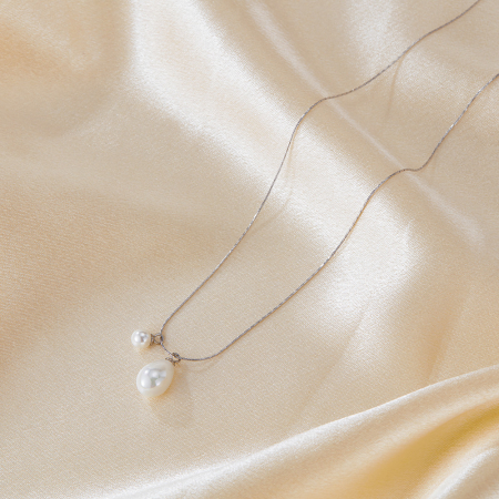 Colier inox cu perle [2]