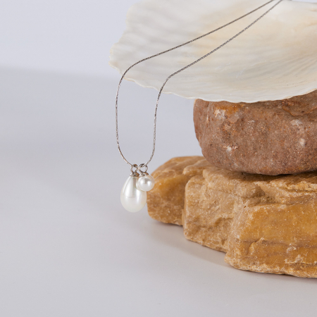 Colier inox cu perle [4]