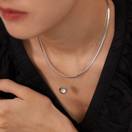 Colier inox dublu minimalist [10]
