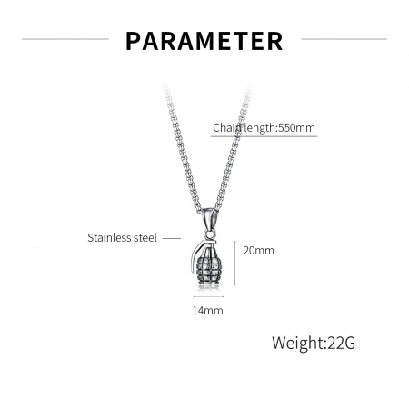 Colier inox grenada 55 cm [5]