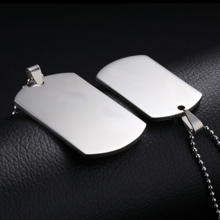 Colier inox lant cu placuta de identificare [6]