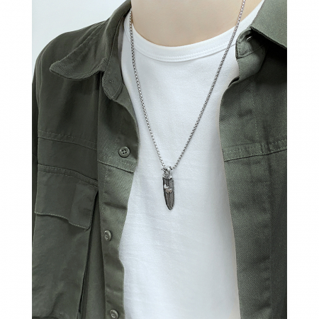 Colier inox pana de vultur 70 cm [13]