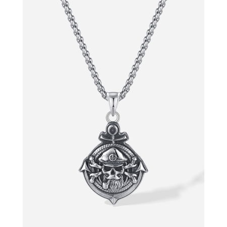 Colier inox Pirat cu Ancoră – Simbol al Libertății și Aventurii [14]