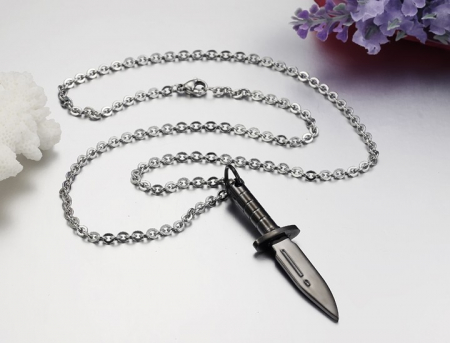 Colier inox pumnal 55 cm [6]