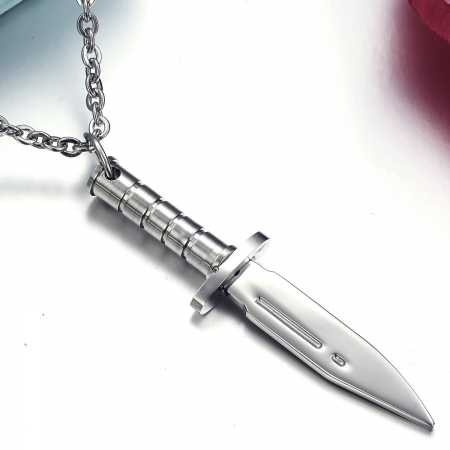 Colier inox pumnal 55 cm [3]