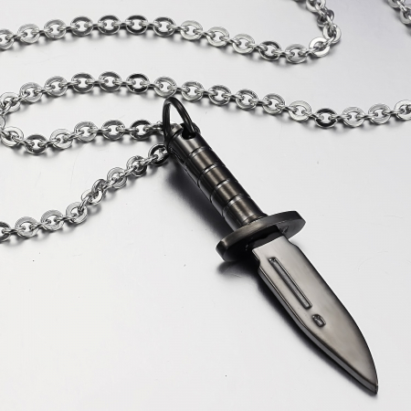 Colier inox pumnal 55 cm [2]